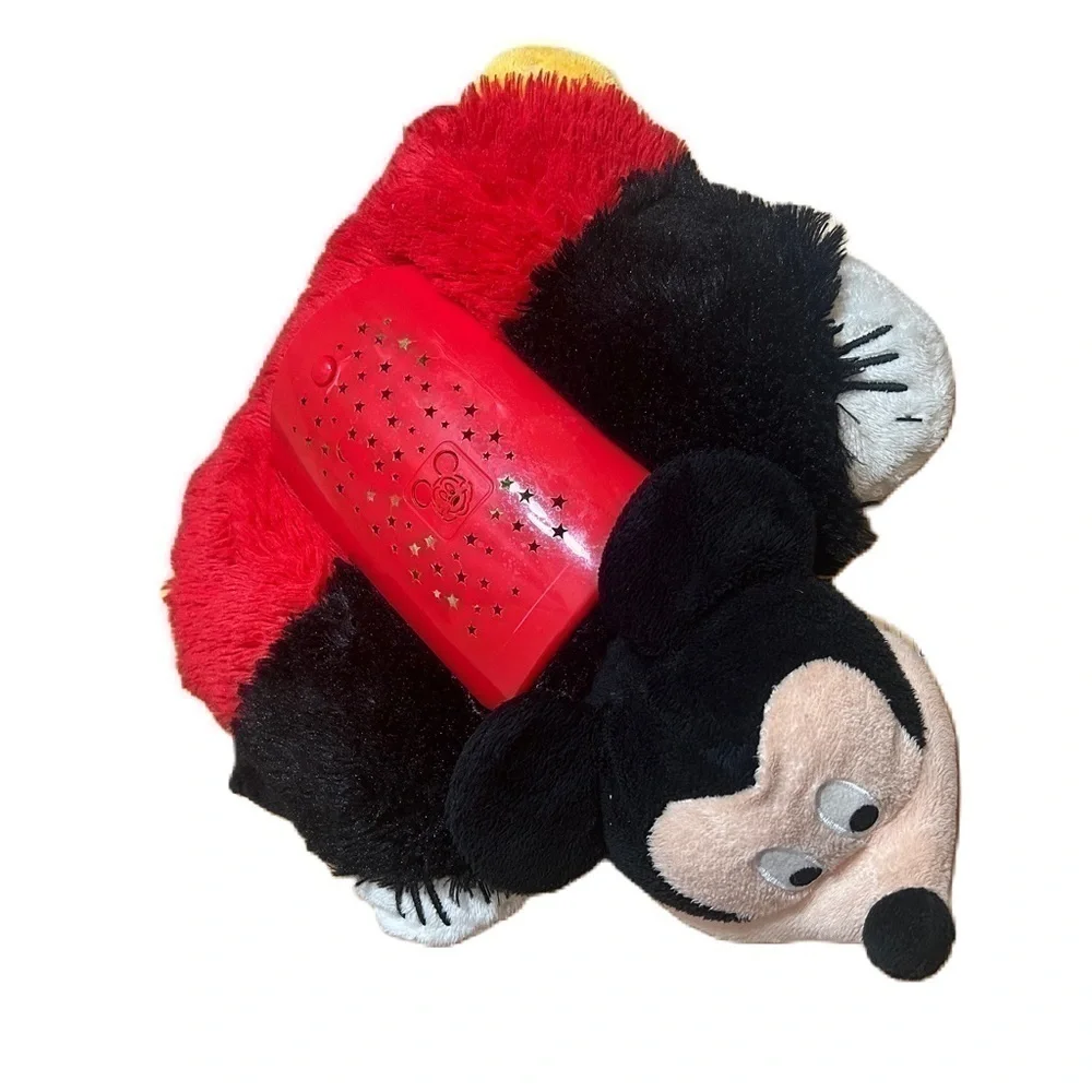 Mickey Mouse Pillow Pet Sleeptime Lites Light Star Colorful Kids Disney Red